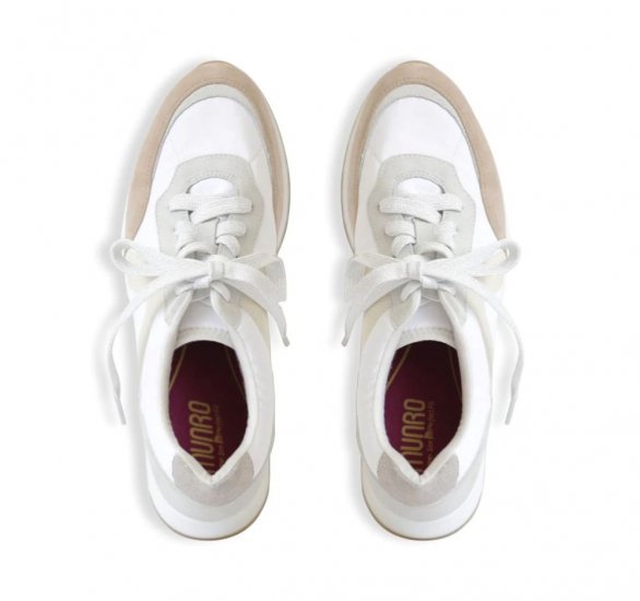 Munro Shoes | WOMEN'S PIPER-White Combo - Click Image to Close