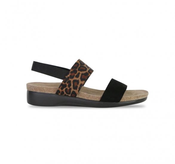 Munro Sandals | WOMEN'S PISCES-Leopard Stretch - Click Image to Close