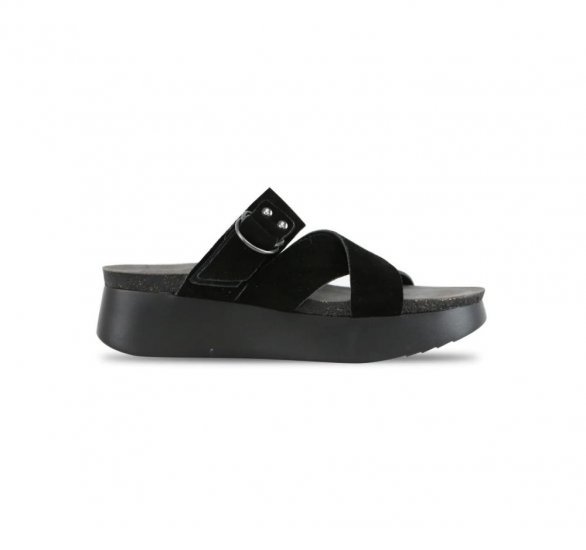 Munro Sandals | WOMEN'S SOFIA-Black Suede - Click Image to Close