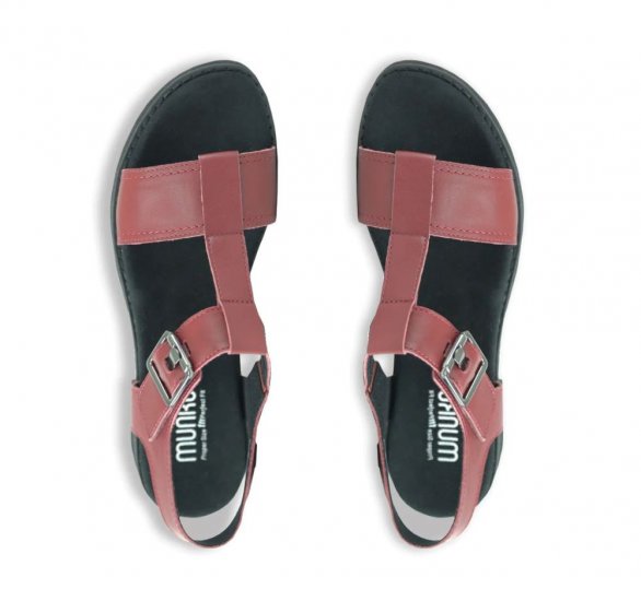 Munro Sandals | WOMEN'S MEL-Red Leather - Click Image to Close