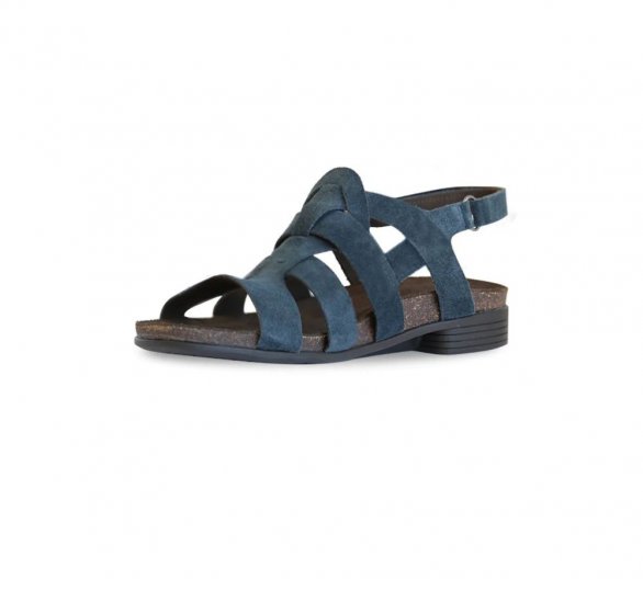 Munro Sandals | WOMEN'S CORINE-Blue Suede - Click Image to Close