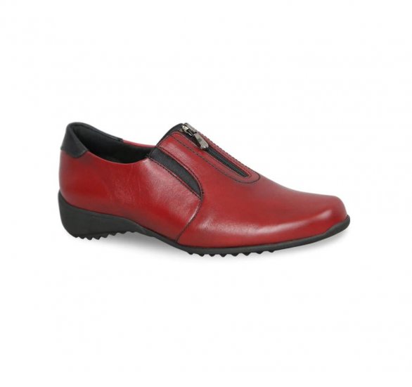 Munro Shoes | WOMEN'S BERKLEY-Red Leather - Click Image to Close