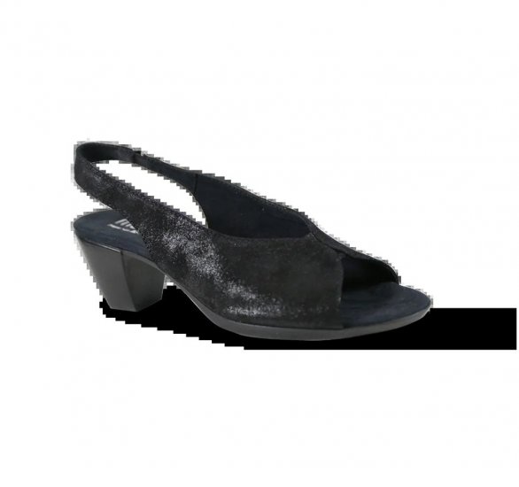 Munro Sandals | WOMEN'S ROCHELLE-Black Metallic Leather - Click Image to Close