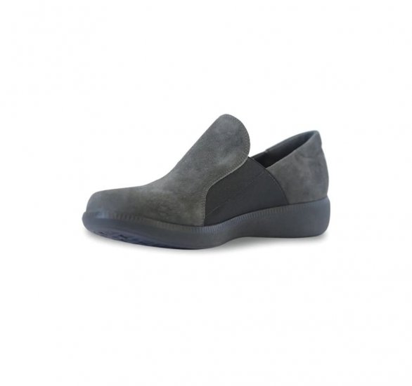 Munro Shoes | WOMEN'S CLAY-Grey Suede - Click Image to Close