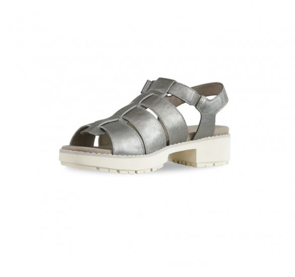 Munro Sandals | WOMEN'S MARLEY-Sivler Metallic - Click Image to Close