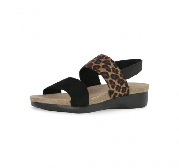 Munro Sandals | WOMEN'S PISCES-Leopard Stretch - Click Image to Close