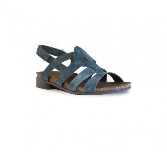 Munro Sandals | WOMEN'S CORINE-Blue Suede - Click Image to Close