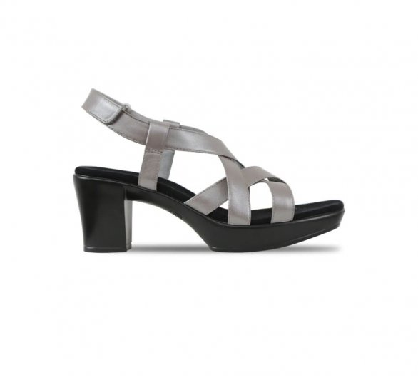 Munro Sandals | WOMEN'S MADDOX-Silver Leather - Click Image to Close