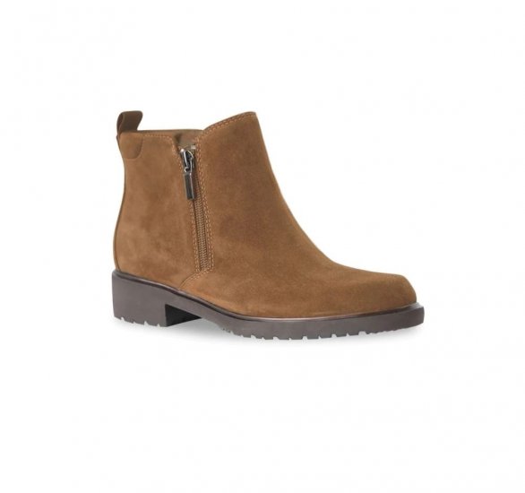 Munro Boots | WOMEN'S ROURKE-New Tobacco Suede - Click Image to Close