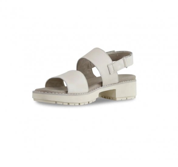 Munro Sandals | WOMEN'S TEAGAN-Latte Leather - Click Image to Close