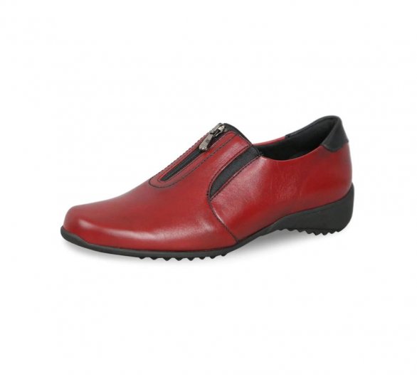 Munro Shoes | WOMEN'S BERKLEY-Red Leather - Click Image to Close