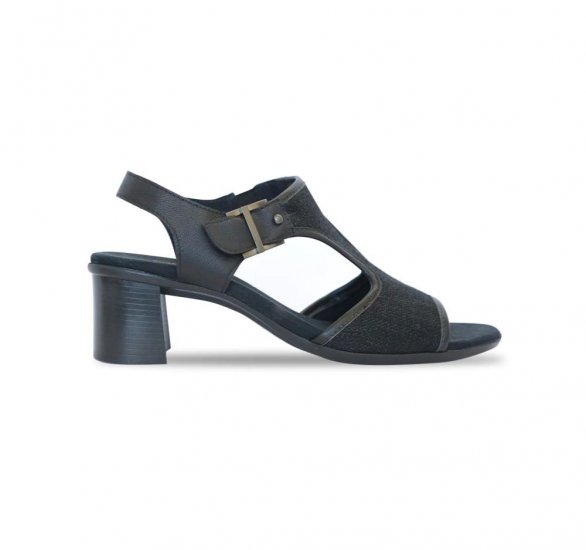 Munro Sandals | WOMEN'S WALLIS-Black Fabric Combo - Click Image to Close