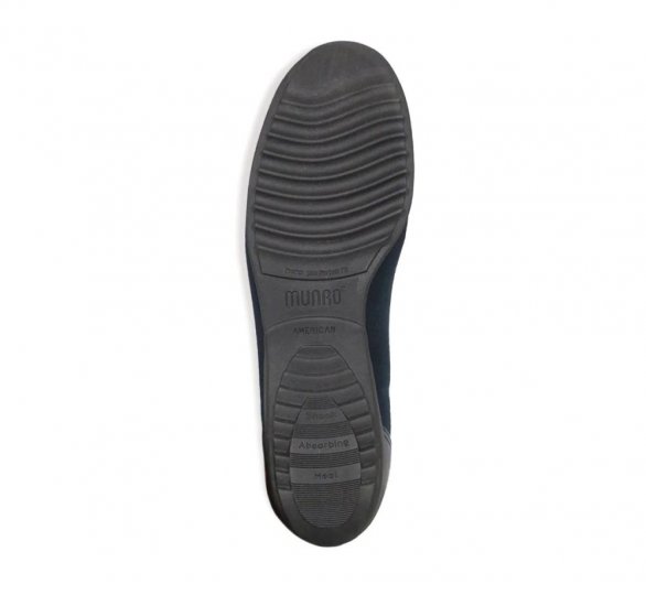 Munro Shoes | WOMEN'S TRAVELER-Navy Stretch Fabric - Click Image to Close