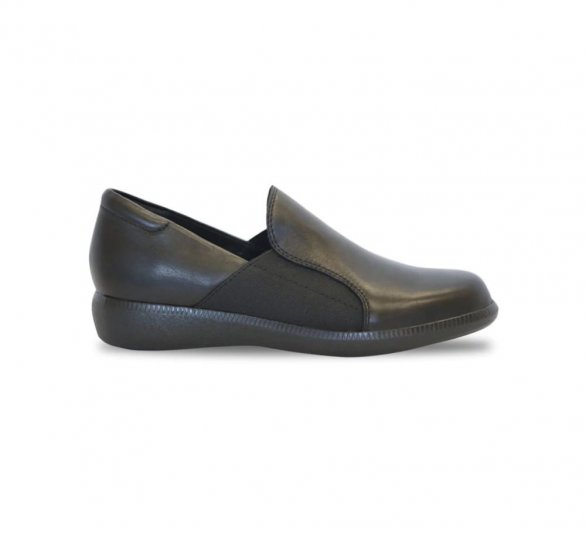 Munro Shoes | WOMEN'S CLAY-Black Leather - Click Image to Close