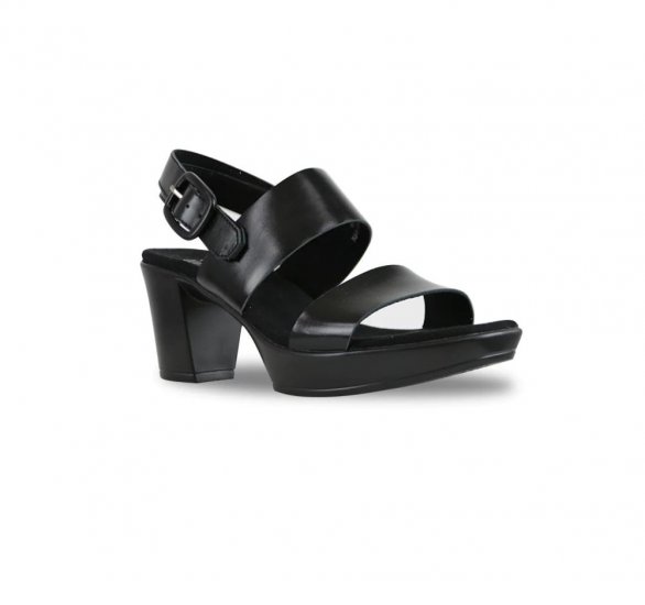 Munro Sandals | WOMEN'S MAX-Black Leather - Click Image to Close