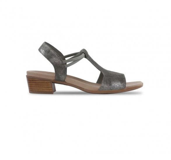 Munro Sandals | WOMEN'S SUSAN-Gunmetal Metallic - Click Image to Close