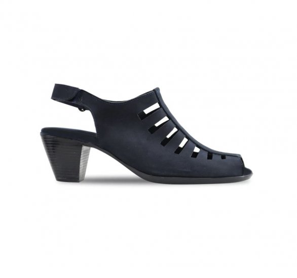 Munro Sandals | WOMEN'S ABBY-Navy Nubuck - Click Image to Close