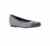 Munro Shoes | WOMEN'S DANIELLE II-Grey Lizard Nubuck W/Patent