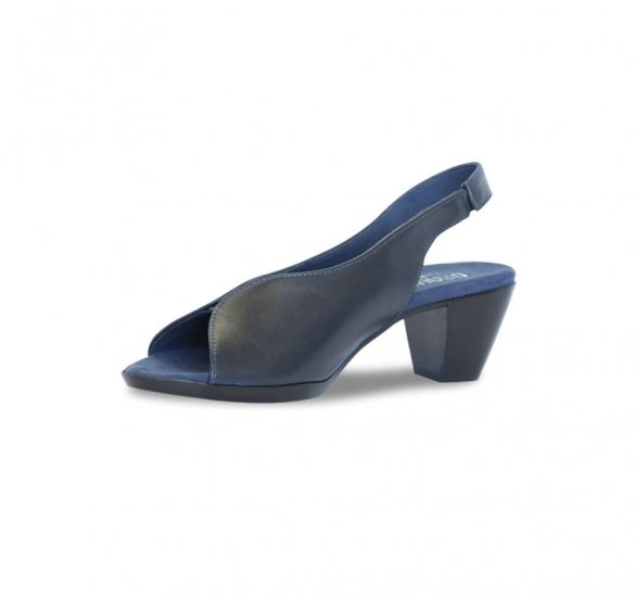 Munro Sandals | WOMEN'S ROCHELLE-Midnight Navy Leather - Click Image to Close