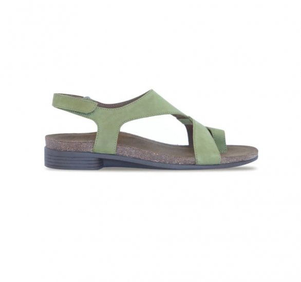 Munro Sandals | WOMEN'S MEGHAN-Green Nubuck - Click Image to Close