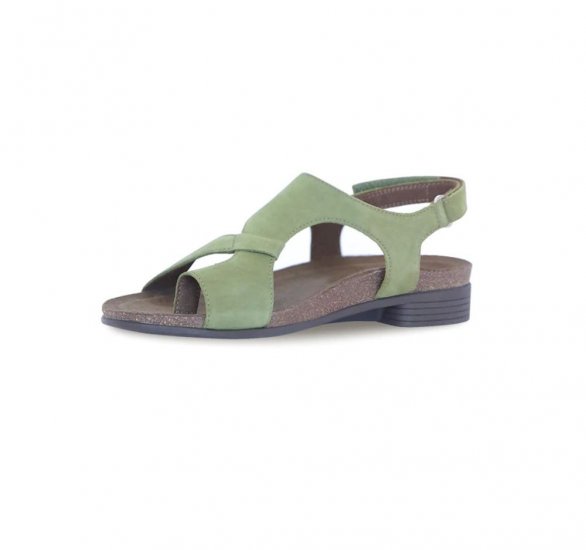 Munro Sandals | WOMEN'S MEGHAN-Green Nubuck - Click Image to Close