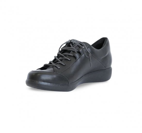 Munro Shoes | WOMEN'S PORTIA-Black Tumbled Leather - Click Image to Close