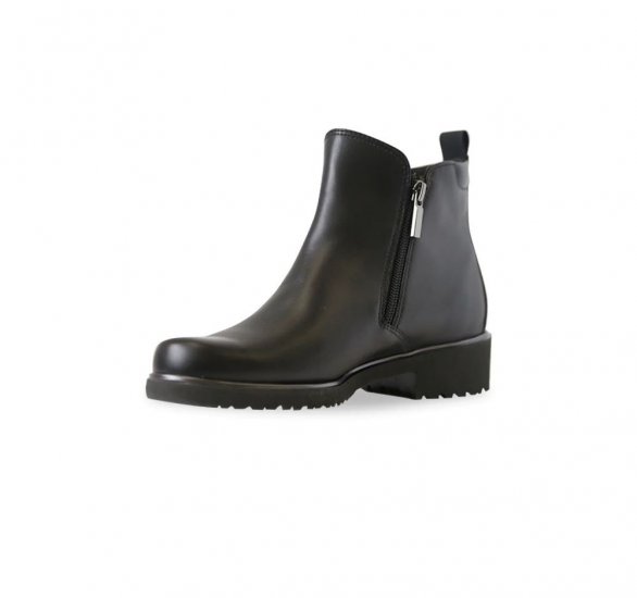 Munro Boots | WOMEN'S ROURKE-Black Leather - Click Image to Close