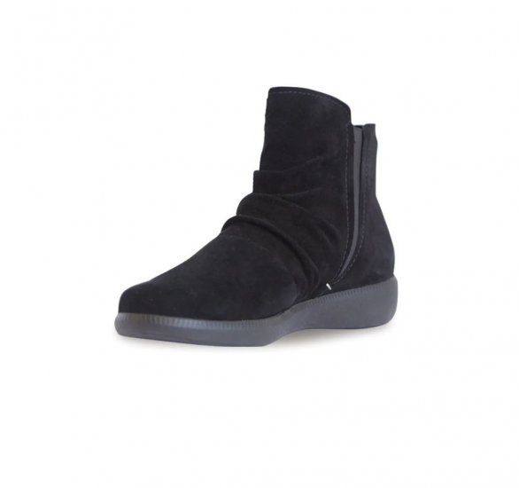 Munro Boots | WOMEN'S SCOUT-Black Suede - Click Image to Close