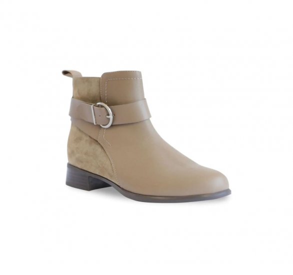 Munro Boots | WOMEN'S CHESTNUT-Taupe/ Sesame Combo - Click Image to Close