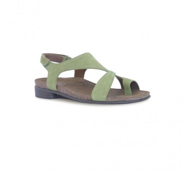 Munro Sandals | WOMEN'S MEGHAN-Green Nubuck - Click Image to Close