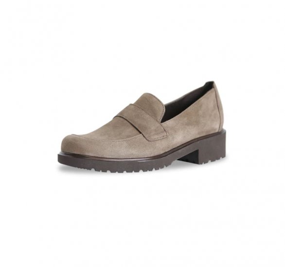 Munro Shoes | WOMEN'S GEENA-Taupe Suede - Click Image to Close