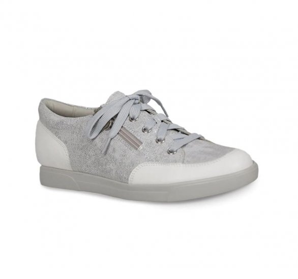 Munro Shoes | WOMEN'S GABBIE-White Metallic Print - Click Image to Close