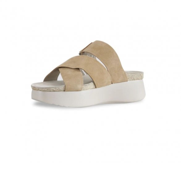 Munro Sandals | WOMEN'S SOFIA-Tan Suede - Click Image to Close