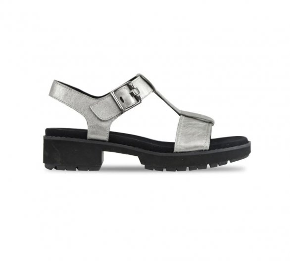 Munro Sandals | WOMEN'S MEL-Silver Metallic - Click Image to Close