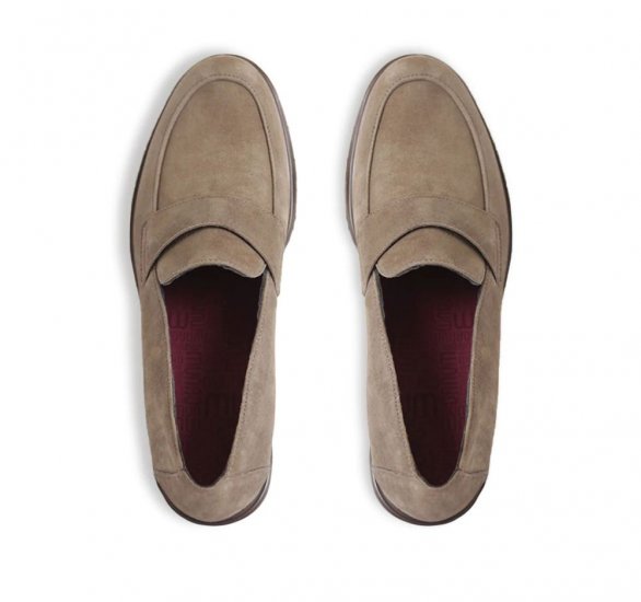 Munro Shoes | WOMEN'S GEENA-Taupe Suede - Click Image to Close