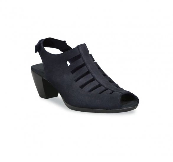 Munro Sandals | WOMEN'S ABBY-Navy Nubuck - Click Image to Close