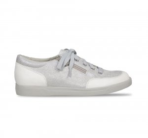 Munro Shoes | WOMEN'S GABBIE-White Metallic Print