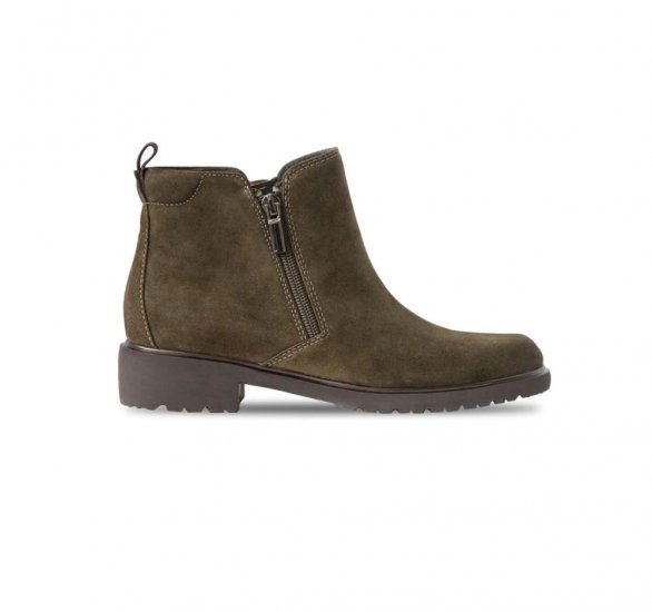 Munro Boots | WOMEN'S ROURKE-Herb Suede - Click Image to Close