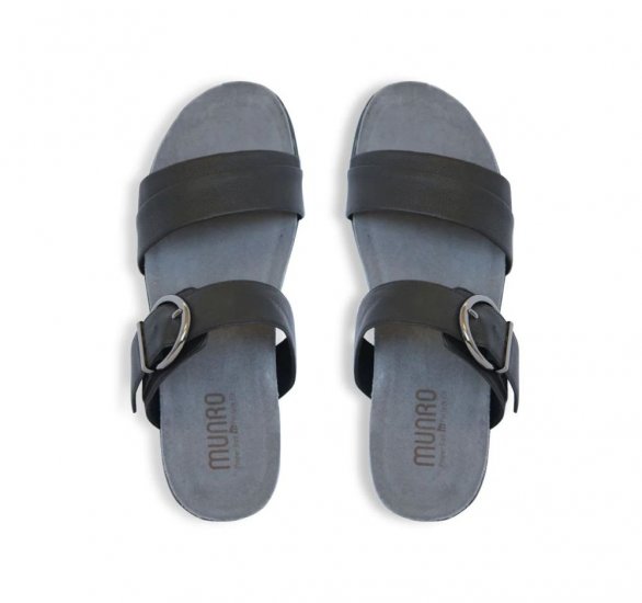 Munro Sandals | WOMEN'S MARISSA-Black Lamb - Click Image to Close