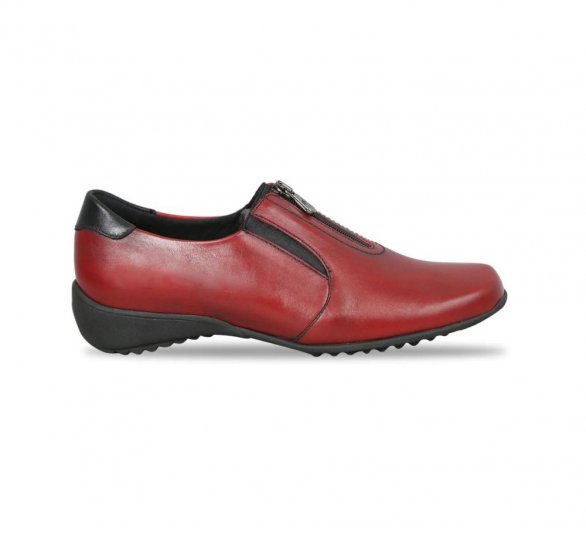 Munro Shoes | WOMEN'S BERKLEY-Red Leather - Click Image to Close